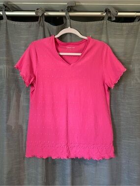 Coldwater Creek Pink Pullover Top Blouse